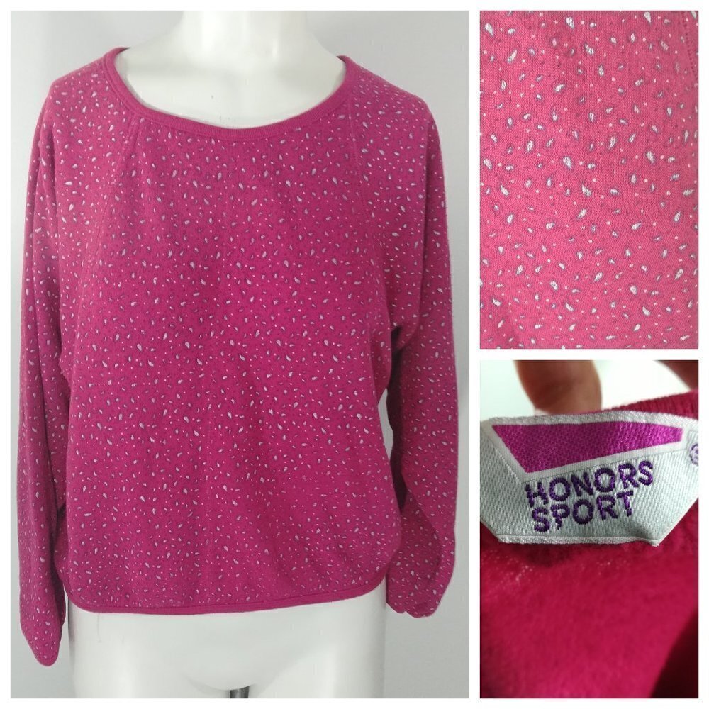 Vintage Cropped Paisley Sweatshirt Size S Womens L
